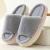 Fluffy Comfort Home Slip-On Slippers with Thick Soles for Indoor Wear, Women Shoes