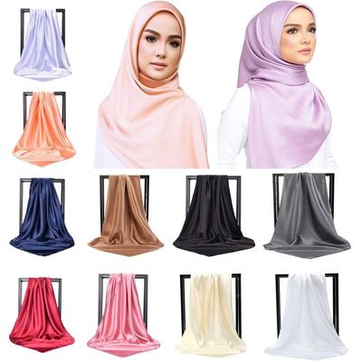 Headwear Luxury Women Girls Shawl Head Scarves Plain Hijab Scarf Hijab Shawl Scarf Head Wrap