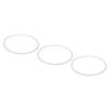 Uxcell O-Rings for 25cm Water Filter Housing, 87 X 4mm, White, Silicone Replacement O-Rings, 3-Pack