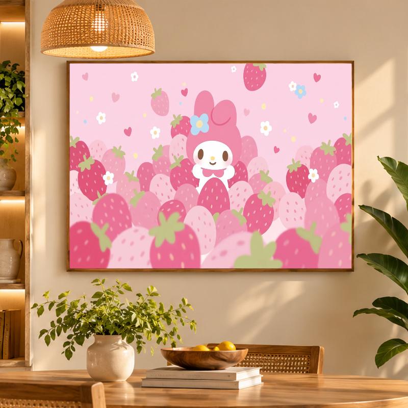 5D Diamond Painting My Melody DIY Full Drill Diamond Art Kit Home Decoration