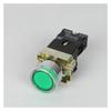 Illuminated Button White Green Red Yellow Blue XB2-BW3462 BW3361 Start Stop Switch ZB2-BE101(Green,220V)