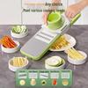 Stainless Steel Multifunctional Vegetable Cutter & Slicer: Grate, Julienne, Slice