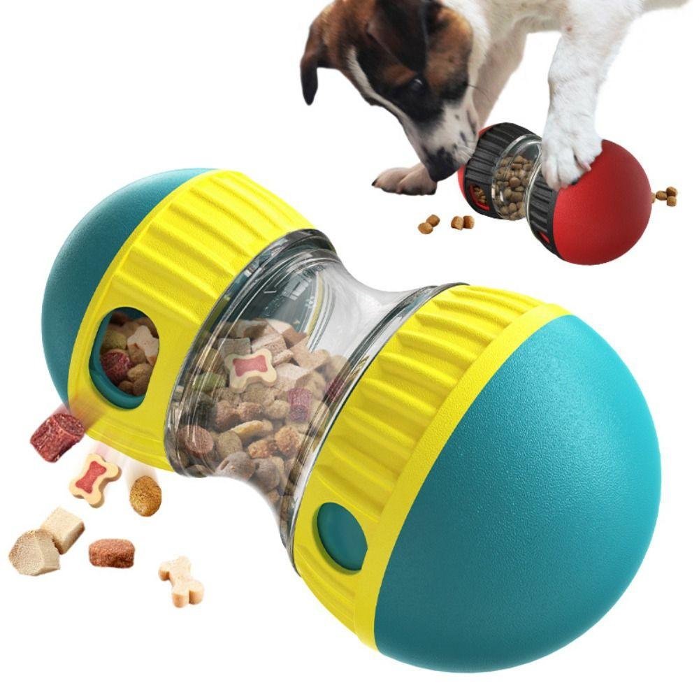 

Cute Dog Toy Tumbler Pet Supplies Elliptical Track Leaky Food Ball Puppy