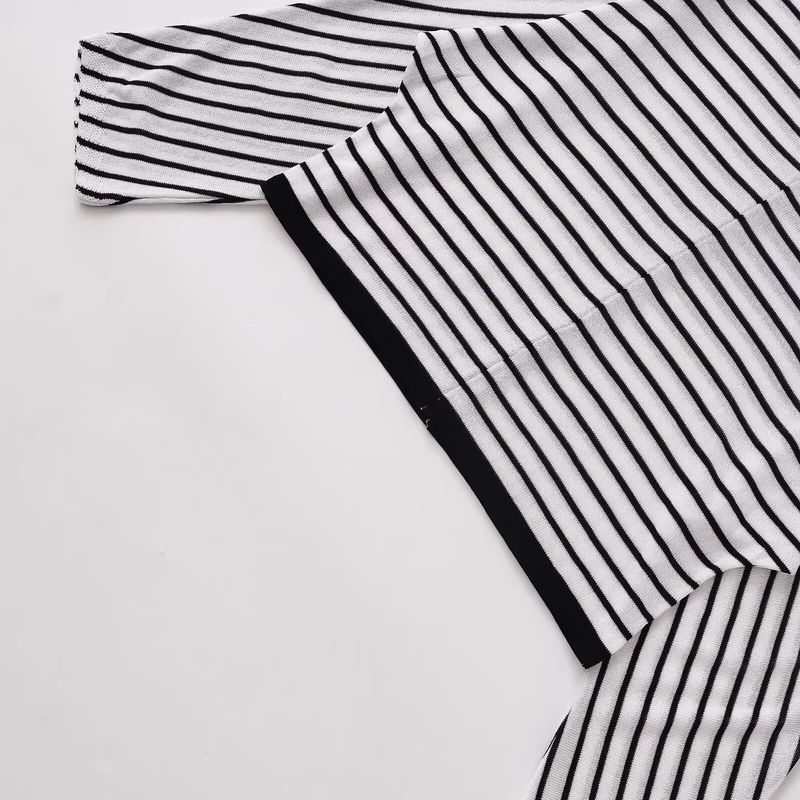 Araltay New Arrival Fashion Style Women's Clothing Fashion All-Match Casual Minimalist Batwing Sleeve Stripes Tops 1165260