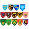 Medieval Military Castle Knight Accessories Building Block Roman Figure Soldier Crusader Viking Shield Armor Eagle Brick Toy S01