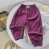 Pantaloni della tuta in pile per bambini in stile coreano - Abbigliamento sportivo casual