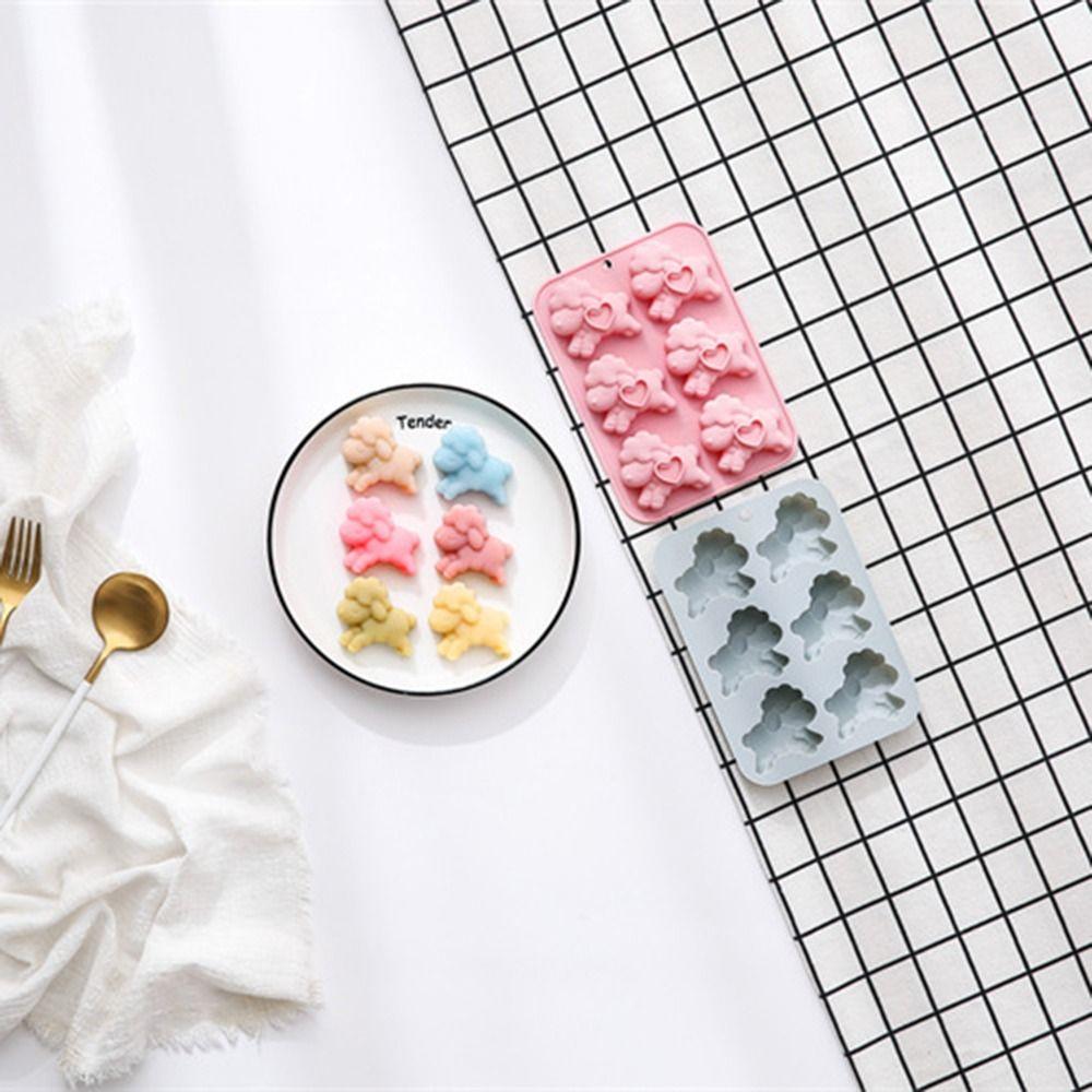 3d Design Sheep Ice Cube Mold Lamb Shape Crystal Resin Mold Lamb Silicone Mold Candy Making
