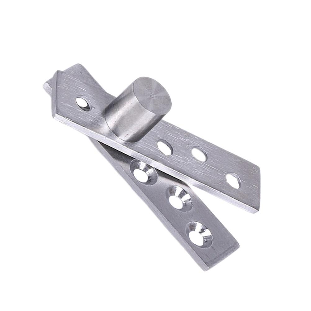 

1Pcs 360 Degree Stainless Steel Rotating Furniture Hinge Door Pivot Cabinet Hinges Eccentric Shaft Size S for Workshop Garage 9.5X1.95X1.45CM