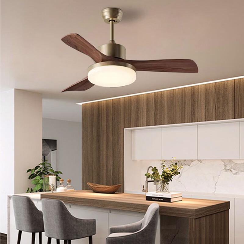 Mengpao New Chinese Style Smart Inverter Ceiling Fan with Light