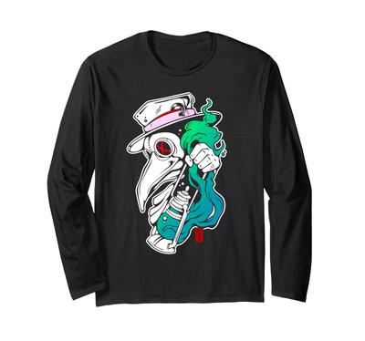 Pestdoktor & Renaissance-Laterne Langarm-T-Shirt