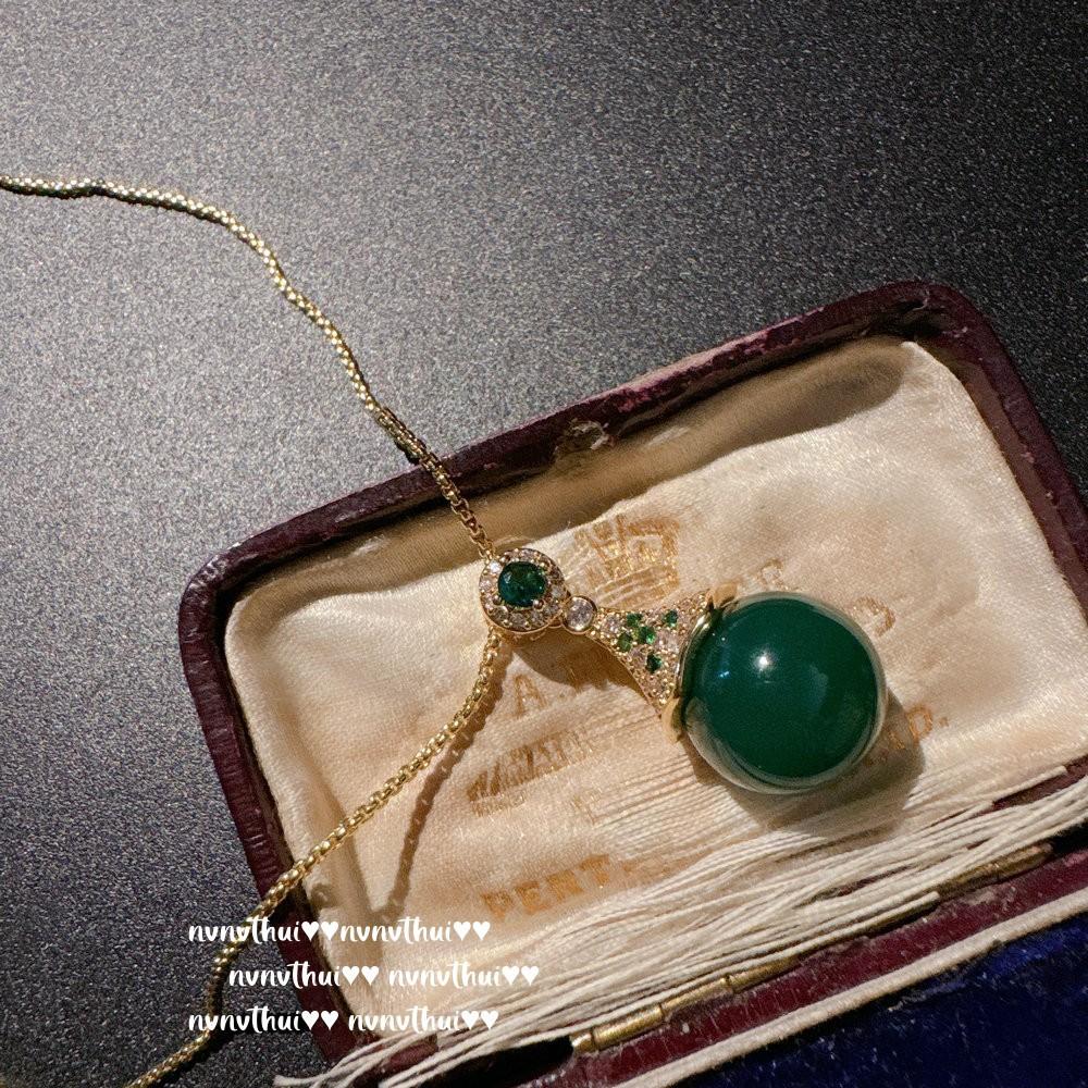 Natural Chalcedony Petal Gemstone Ring, New Chinese Style, Chalcedony Agate Removable Zircon Ring.