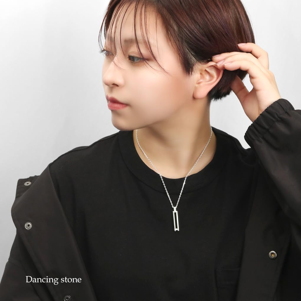 Sonderedition Tanzender Stein Halskettenanhänger Silber 925 [Cross Emotion] Herren (mit Kette)