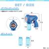 RiZKiZ Electric Bubble Soap Bubble Bazooka with LED Light Equipped with Continuous Spray Bubble Outdoor Educational Recommended for Ages 3 and Up Gun,