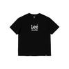 Lee Logo Letter Print Drop Shoulder T-Shirt Women Tops Black LWT0055154LE00FK11000