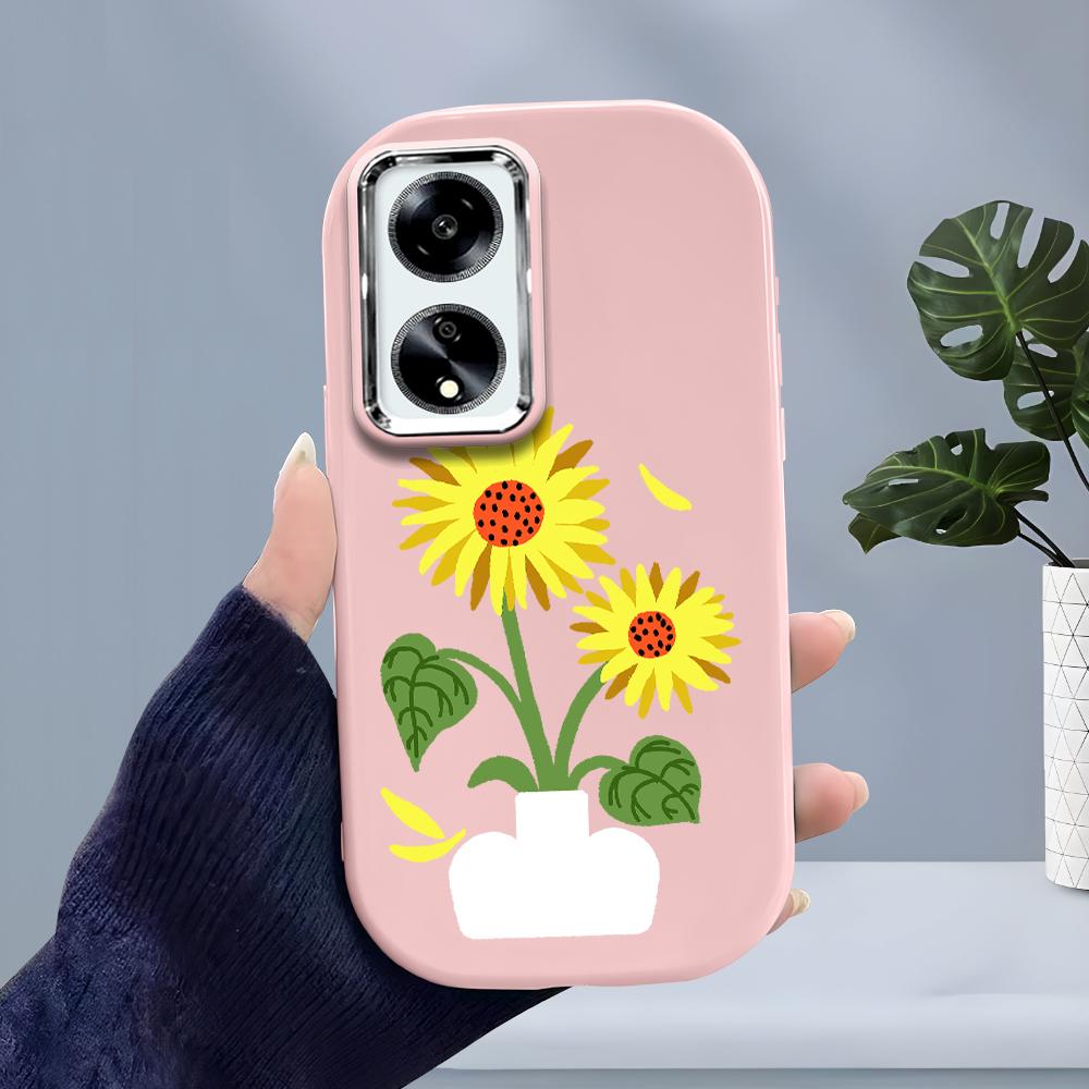 Solid Color Silver Edge Lens Soft Liquid Silicone Shockproof Phone Case for iPhone Samsung Huawei Honor Xiaomi Redmi OPPO Realme Vivo Infinix Tecno