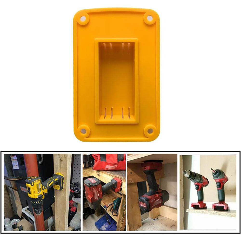 5pcs Tool Holder Dock Wall Mount Storage Rack For Dewalt 14.4V/18V/20V For Milwaukee 18V Fixing Devices Drill Tools Holder