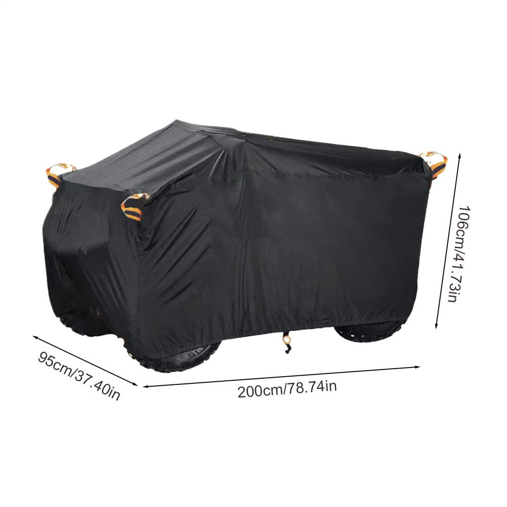 ATV Covers Waterproof Outdoor Heavy Duty Tear-Resistant Tarp Windproof ATV Covers for Rainy Weather Summer Sun Exposure Winter
