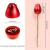 Velvet Jewelry Storage Box Romantic Gift Display Box Simulation Rose Ring Box  Valentine's Day