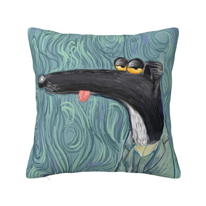 Greyhound Semaphore Nordic Throw Pillow Cover Decoration Whippet Sighthound Dog Car Cushion