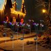 Yousheng 2Pcs LED Solar Scary Eyeball Swaying Lights Realistic 3D Design Solar Firefly Lights Waterproof Outdoor Garden Yard Decorations