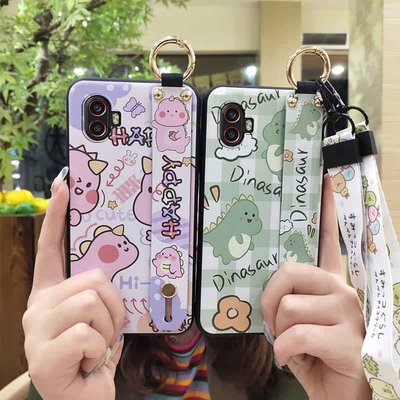 Waterproof Silicone Phone Case For Samsung Galaxy Xcover6 Pro/SM-G736U/B Soft Case Phone Holder Lanyard Back Cover Ring