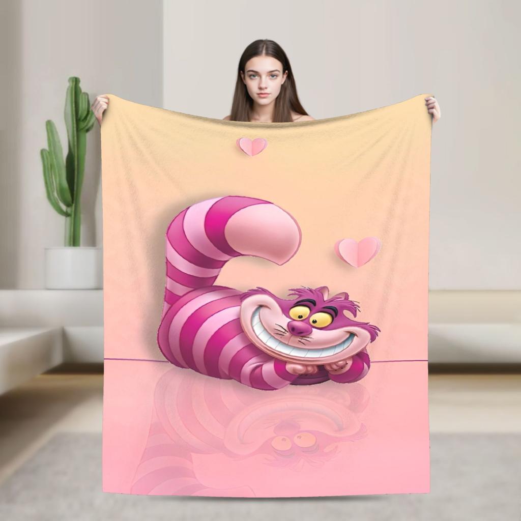 Cartoon Alice in Wonderland  Blankets  Flannel Awesome Warm Throw Blankets for Bed Sofa Autumn/Winter