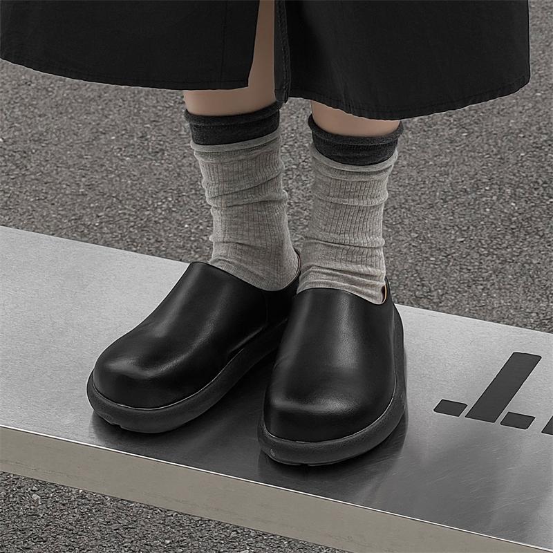 

Модные весенние мюли нового стиля, модные балетки, высококачественные унисекс домашние тапочки, комнатные кожаные тапочки, мужские слипоны люксового бренда 46