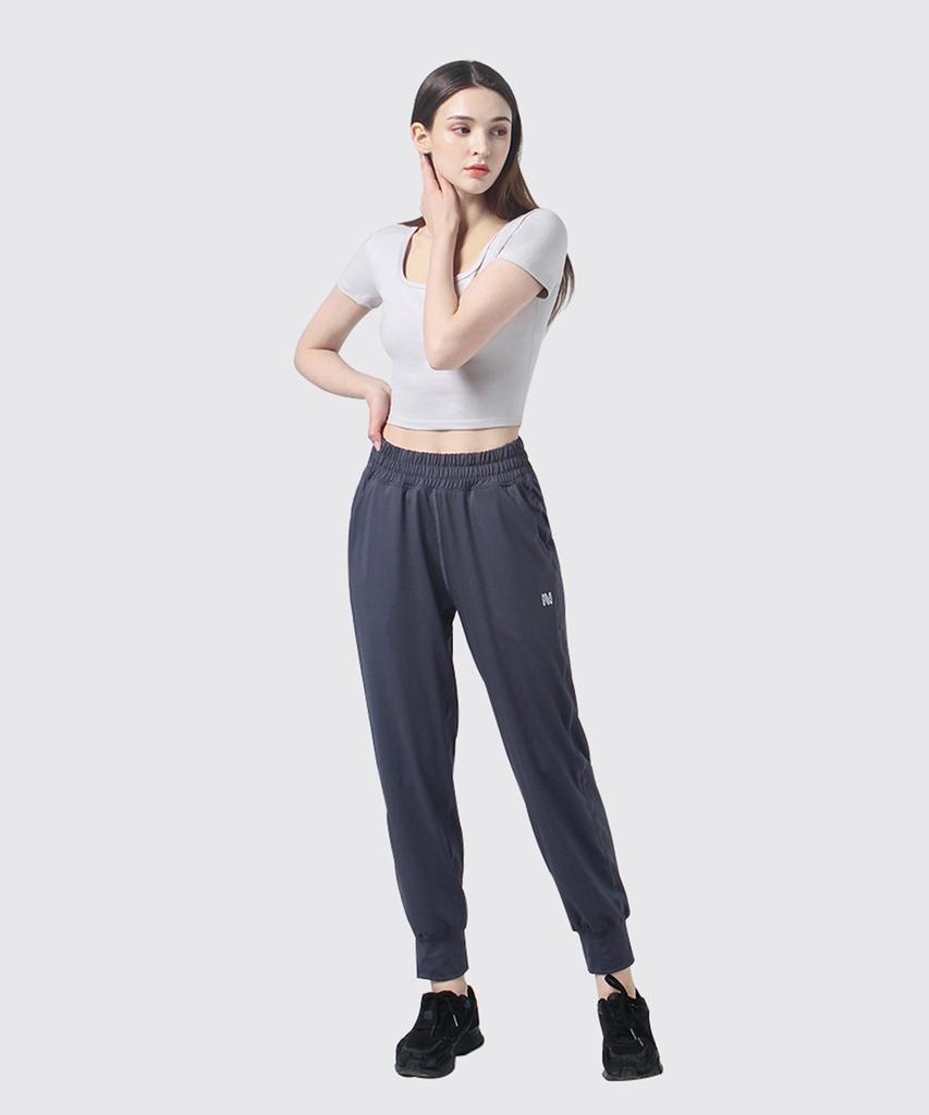 NOKJOK [2 Pack] Nelly Elastic Banded Jogger Pants 2-Piece Set (Type A)