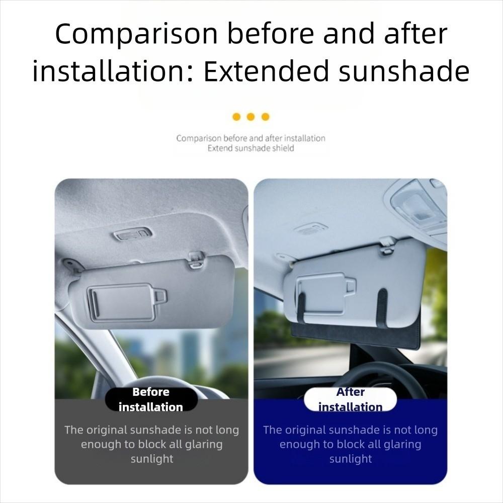 Eye Protection Windshield Sun Cover Universal Sun Visor Extender  Car Interior Accessory
