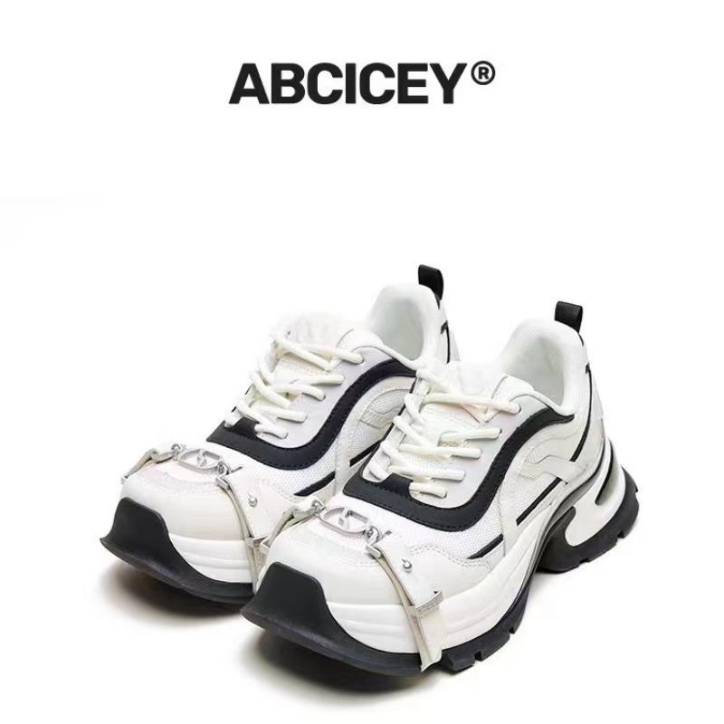 

Серебристые повседневные кроссовки для папы на платформе с 7 ремешками 40