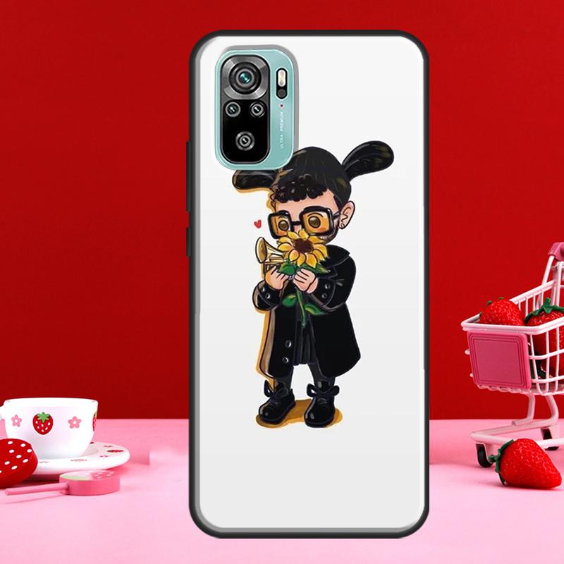 Pouzdro bad bunny pro Xiaomi Redmi Note 11 Pro Note 10 9 8 Pro 11S 9S 10S Kryt pro Redmi 10 9 9A 9C 9T