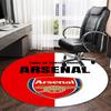 1pc A-Arsenal Carpet, Round Rug, Comfortable, Suitable for Entryways, Living Rooms, Office, And Bedrooms, Christmas Decoration