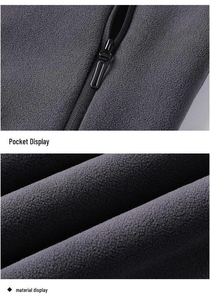 ROMON Men's Nano-Fleece Lined Stand Collar Casual Vest