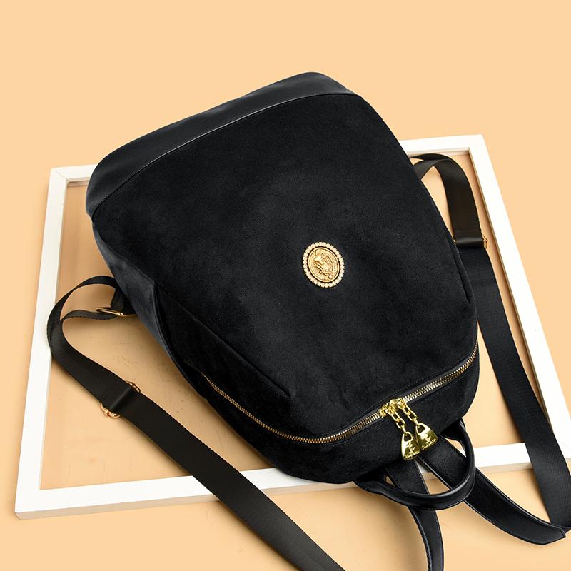 Stitching Backpack Anti-Theft Women's Backpack Large Capacity Student Schoolbag