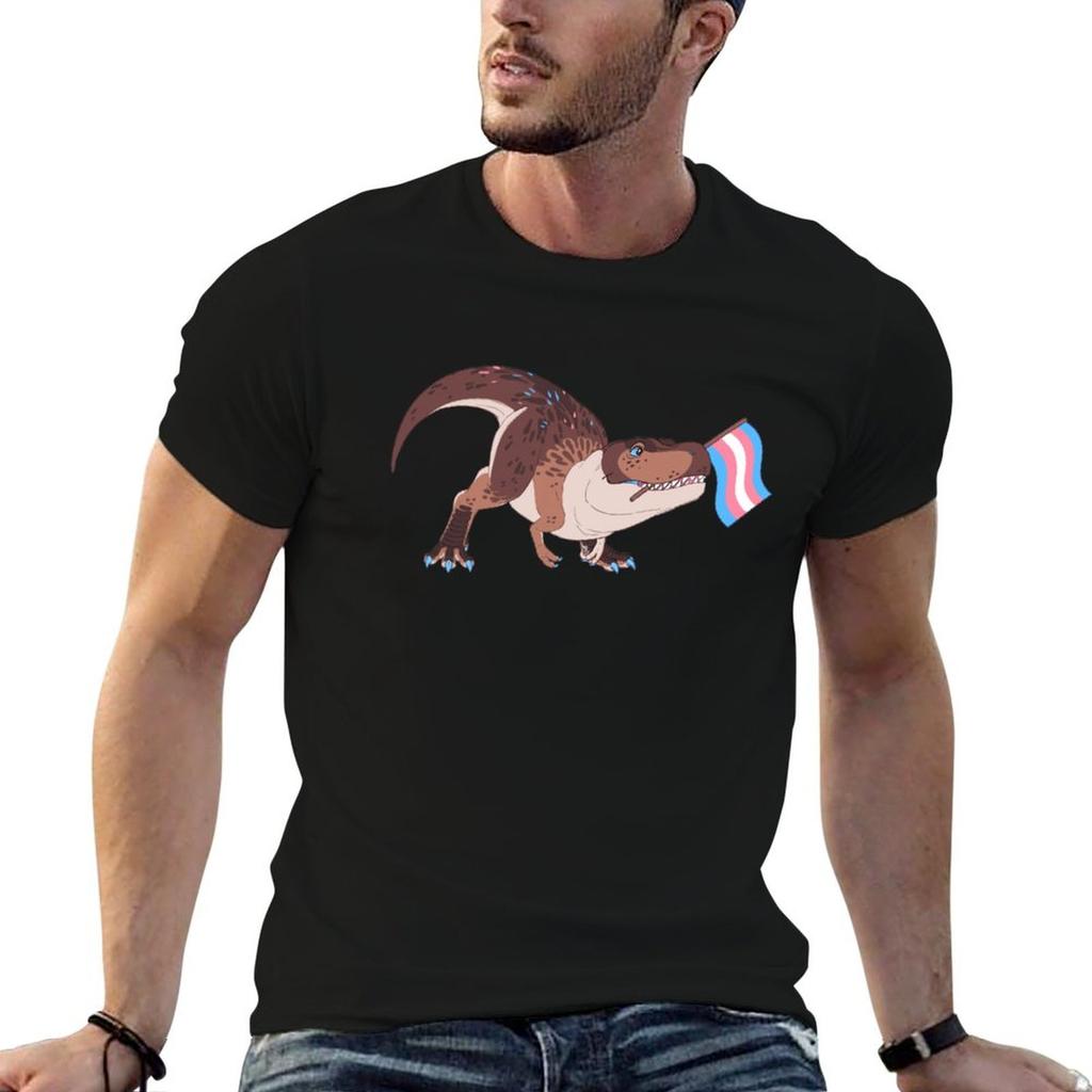 Trans Tyrannosaurus Rex Pride T-Shirt Basic Cotton T-Shirt