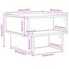 Coffee Table Sonoma Oak 48 x 46 x 35 cm Engineered Wood
