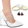 Luxury Rhinestones Women Shoelaces for Heels Ankle Shoes Belt Holding Bundle Shoelace Sandals Elastic laces Shoe Accessories