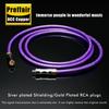 Preffair X409 Digital Coaxial Cable, 75 Ohm Single Crystal Copper Audio Connector