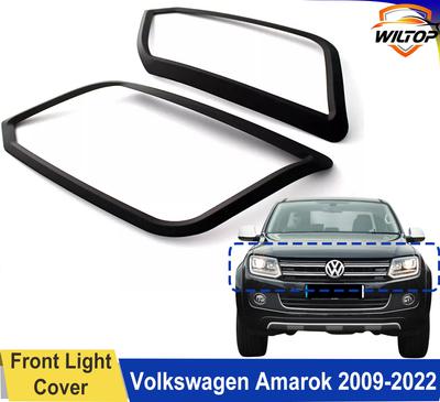 Headlight Tail Light Covers For Volkswagen Amarok VW 2009-2025 Front Rear Lamp Hoods Trims Matte Black Car Exterior Accessories