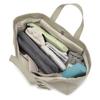 Mesh embossed horizontal shopper tote