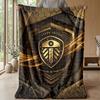 Coperta in Flanella con Stampa Leeds United, Morbida Calda Leggera Coperta da Divano Letto Campeggio