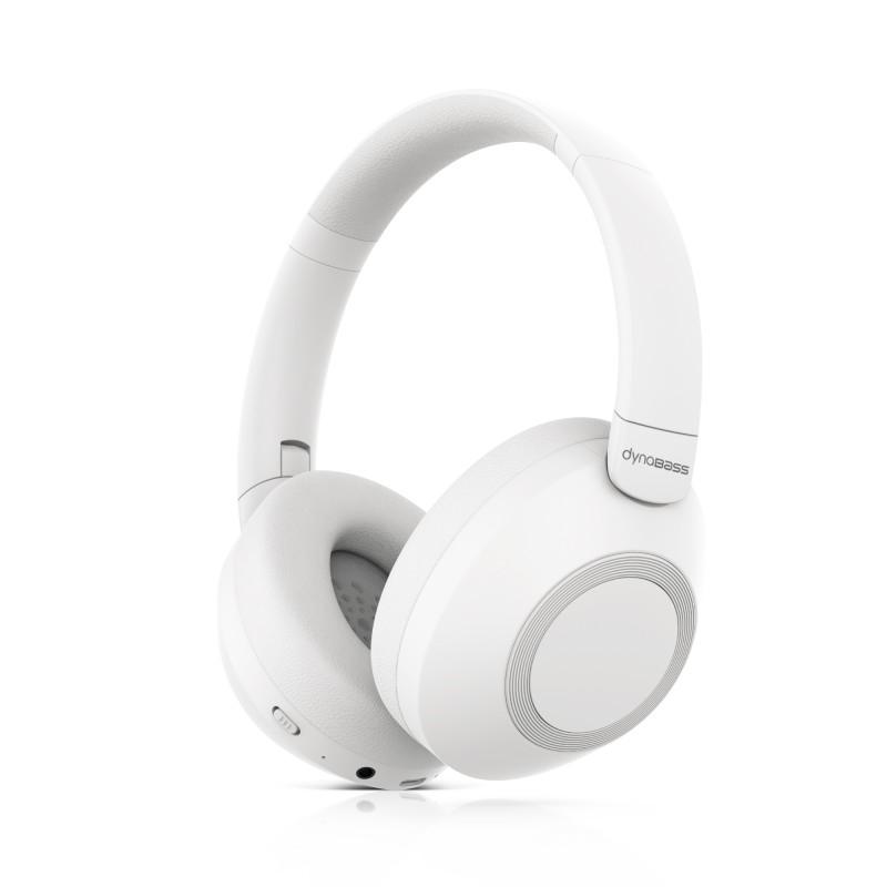 Dynabass - Dbx560 White - Casque Bluetooth Anc - Bluetooth 5.3 - Réduction De Bruit 40db - 11h Autonomie