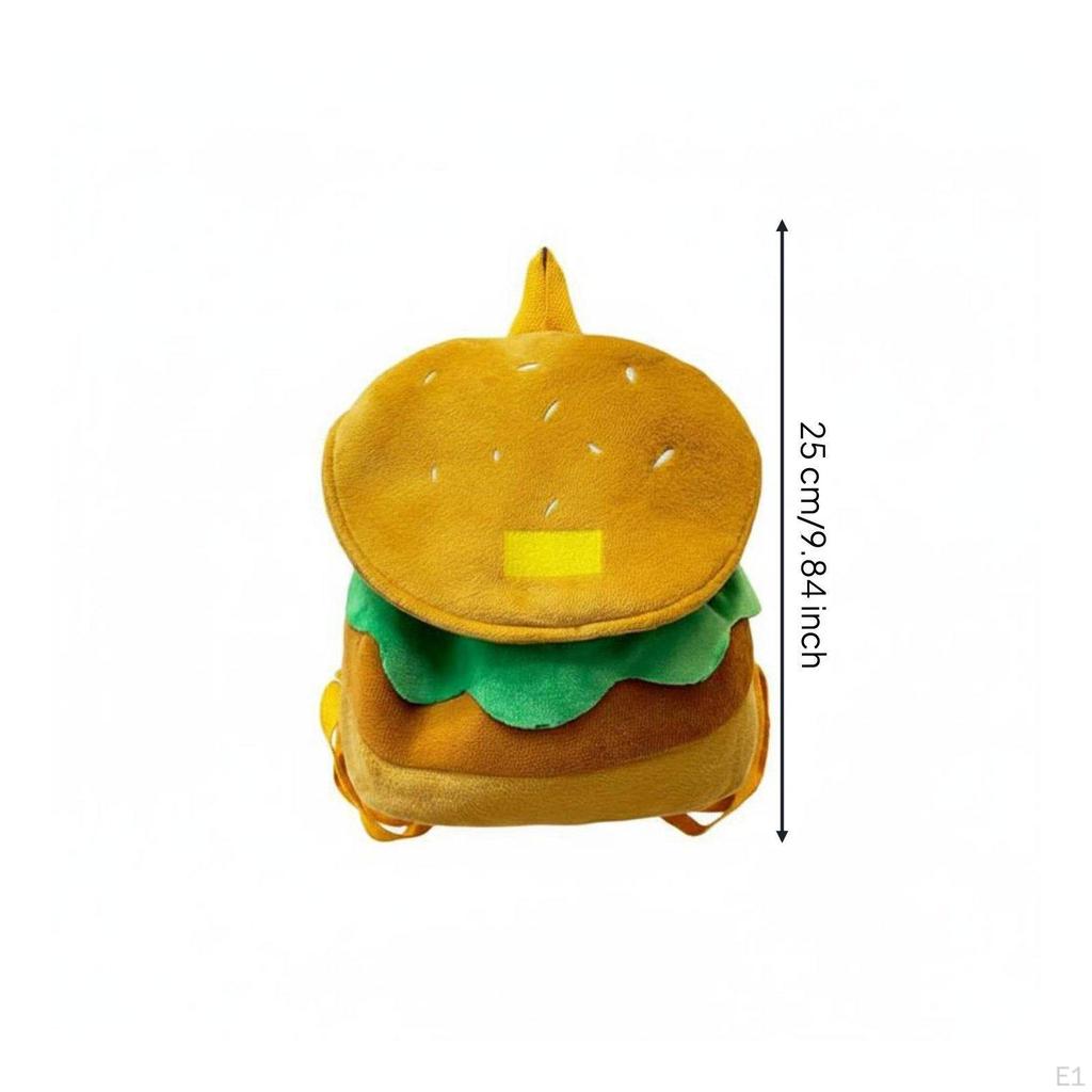 Hamburger Rucksack Große Kapazität Weicher Burger Rucksack Neuartiges Design Cheeseburger für