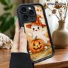 Phone Case: 2D Flat Design Suitable for iPhone 18 17 16 15 14 13 Pro Step Protection Case, Autumn Little Ghost, Christmas and Halloween Gift