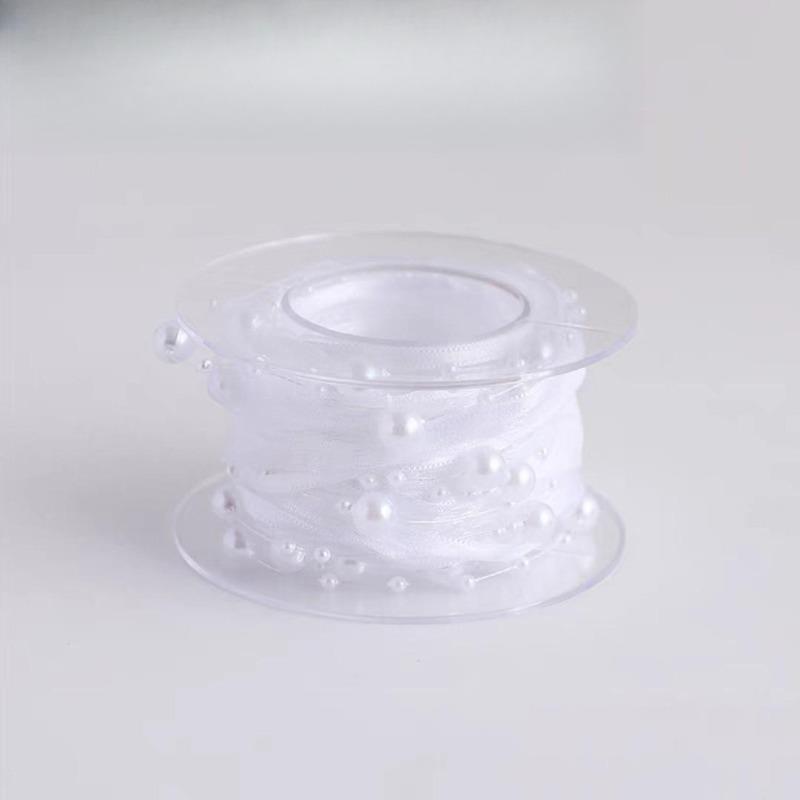10 yards Rotolo di nastro di organza di colore pieno con bordo ondulato a coda di pesce per bouquet di fiori, regali, confezioni, decorazioni per feste di nozze