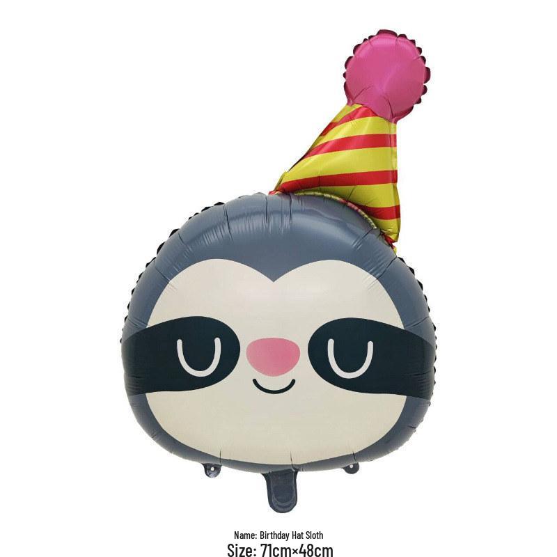 Cute Cartoon Animal Foil Balloons for Baby's First Birthday or Children's Festival Decorations