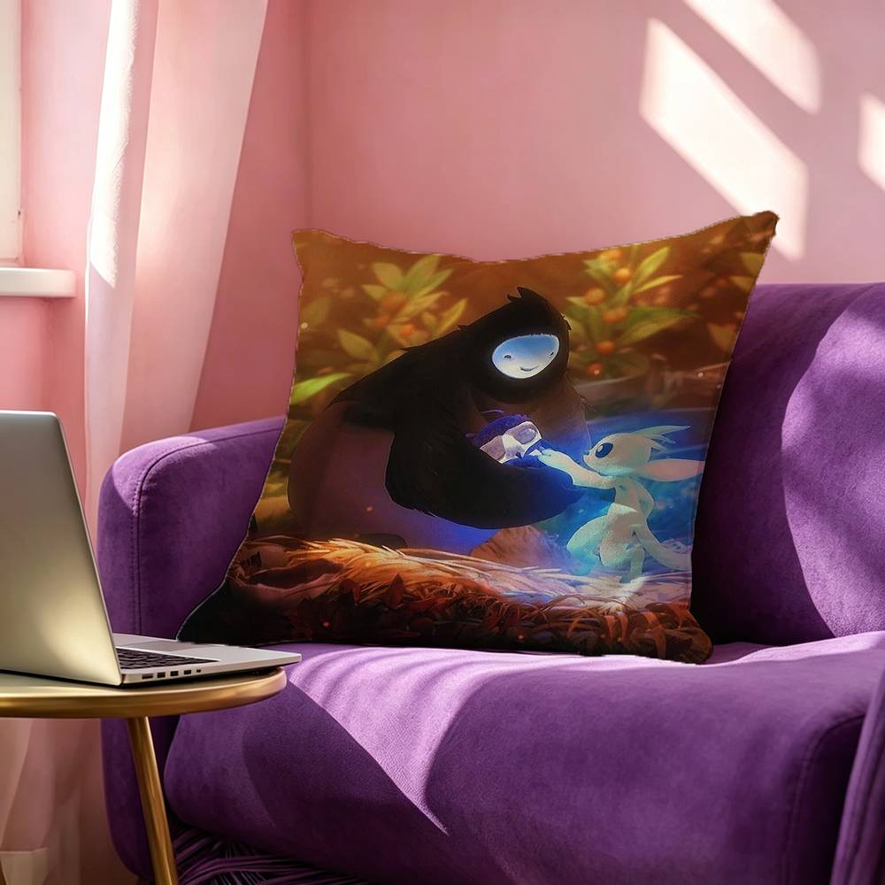 Game OOri and the Blind Forest Anime Square DoubleSided printed Pillow Case Bedroom Bedside Pillow Sofa Cushion Cover