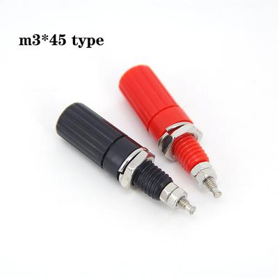 4mm M3*45 Banánek Šroubovací svorkovnice Terminál Konektor pro audio reproduktor pro testovací sondu Napájecí Jack zesilovače Adaptérový kabel