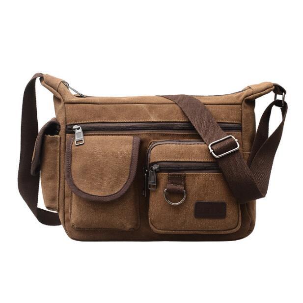Color : Black LCLiang Unisex Canvas Casual Retro Fashion Mens Single Shoulder Bag for Travel Color : Black LCLiang Unisex Canvas Casual Retro Fashion Mens Single Shoulder Bag for Travel