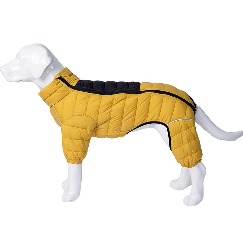 S-4XL Dog Thicken Cotton-padded Coat Pet Warm Down Jacket Windproof 4 Legs Pet Outfit Winter Greyhound Husky Chihuahua Clothes